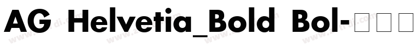 AG Helvetia_Bold Bol字体转换